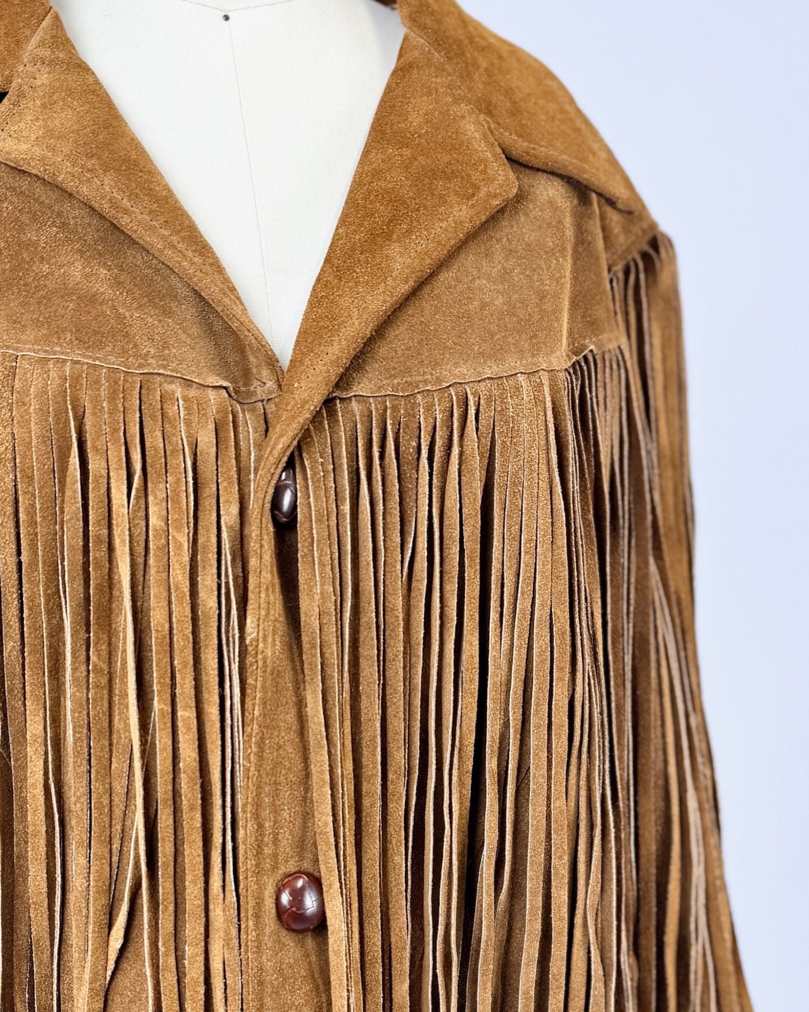 Brown Suede Fringe Jacket