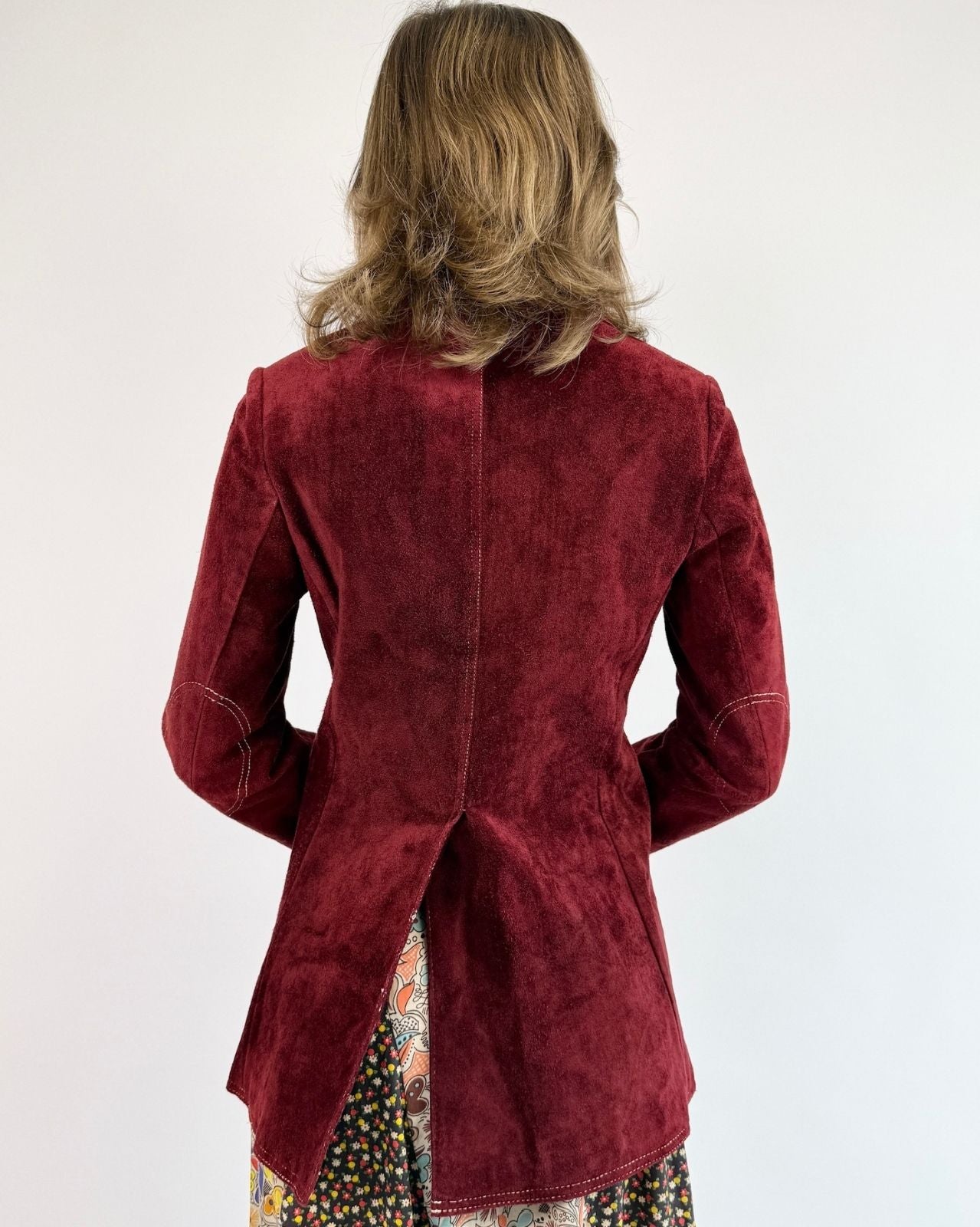 Anne Klein Merlot Suede Jacket