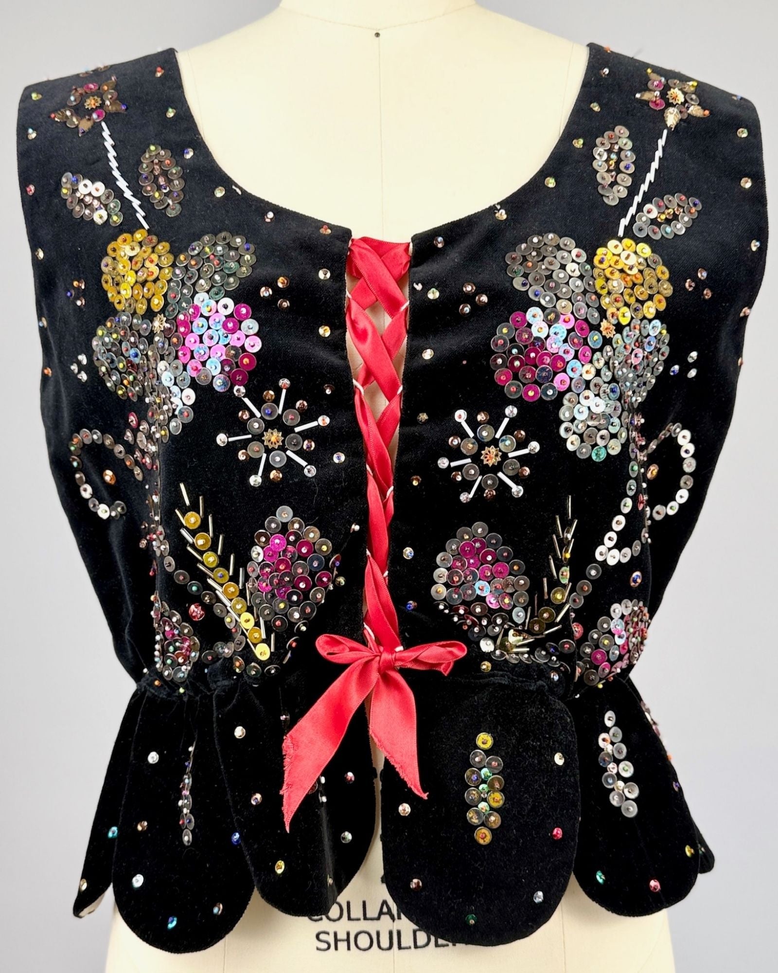Polish Beaded Folk Vest