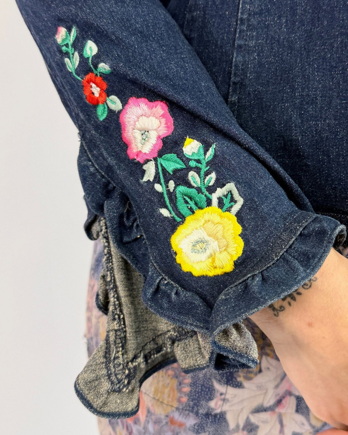 Todd Oldham Dancing Sleeves Embroidered Blazer