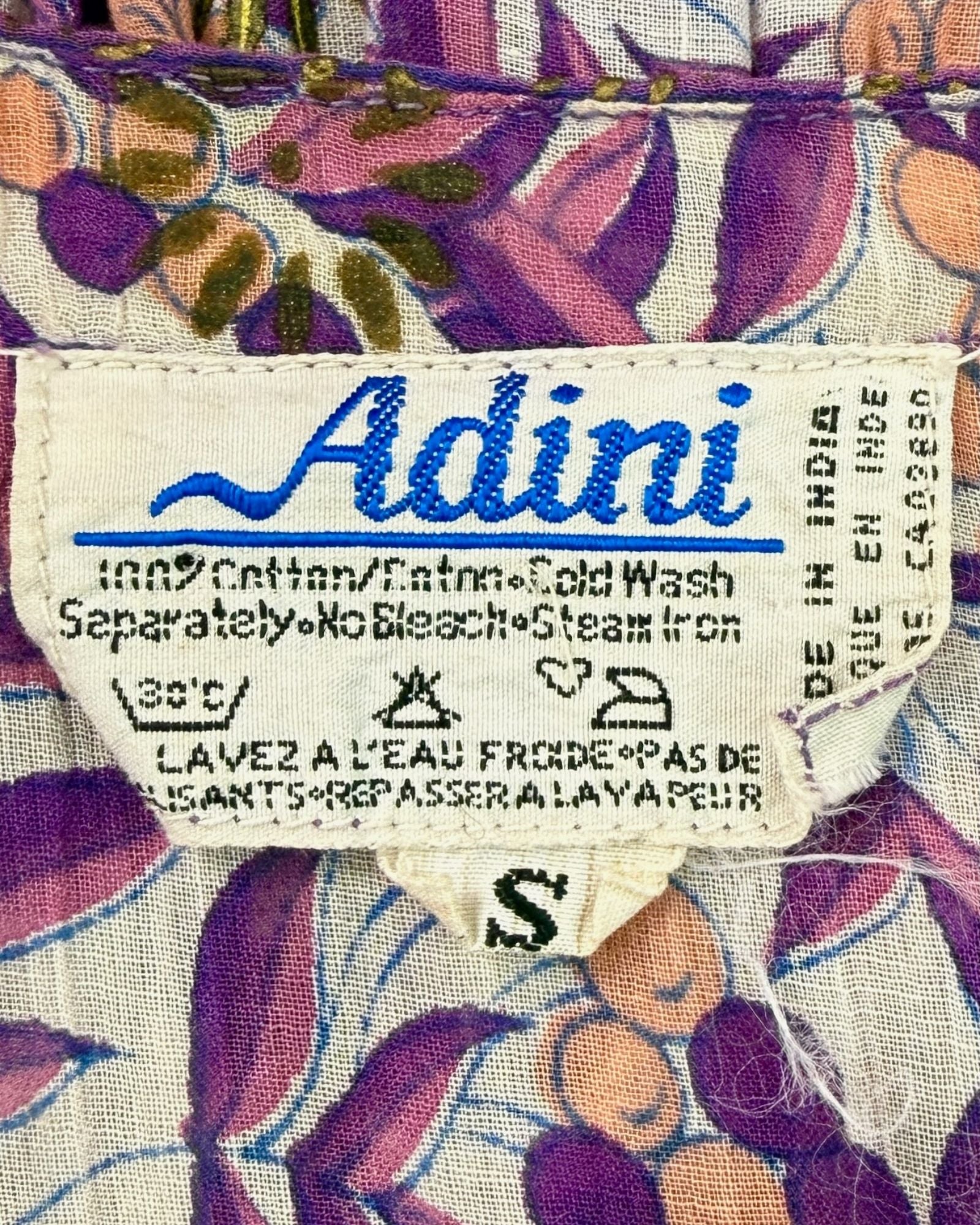 Purple Adini Indian Cotton Dress