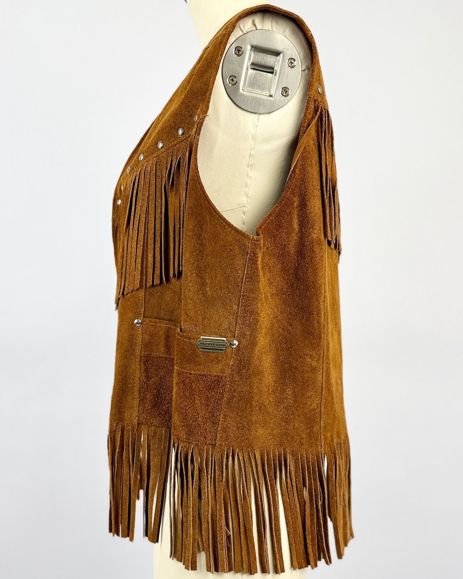 Pioneer Wear Suede Fringe Vest