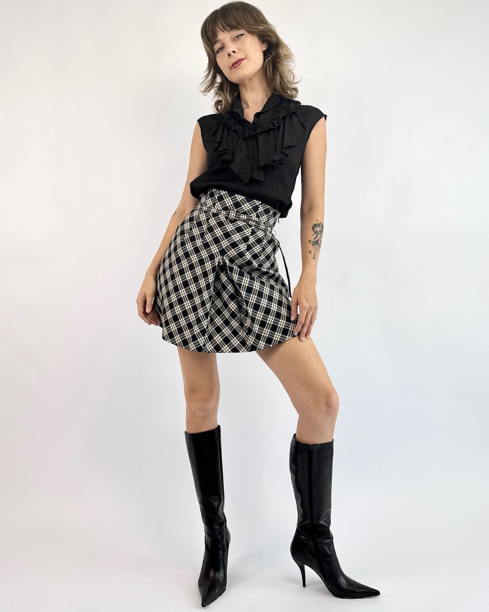 Christian Dior Cross My Mind Plaid Skirt