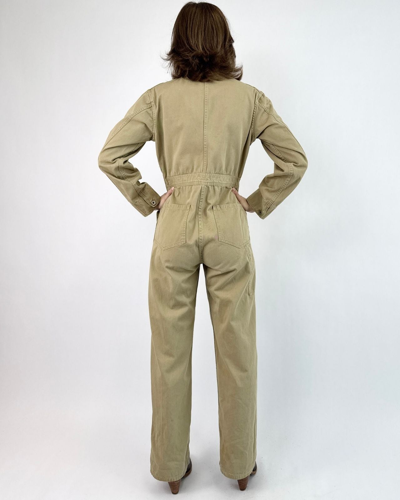 Tan Muscle Up Workwear Coveralls