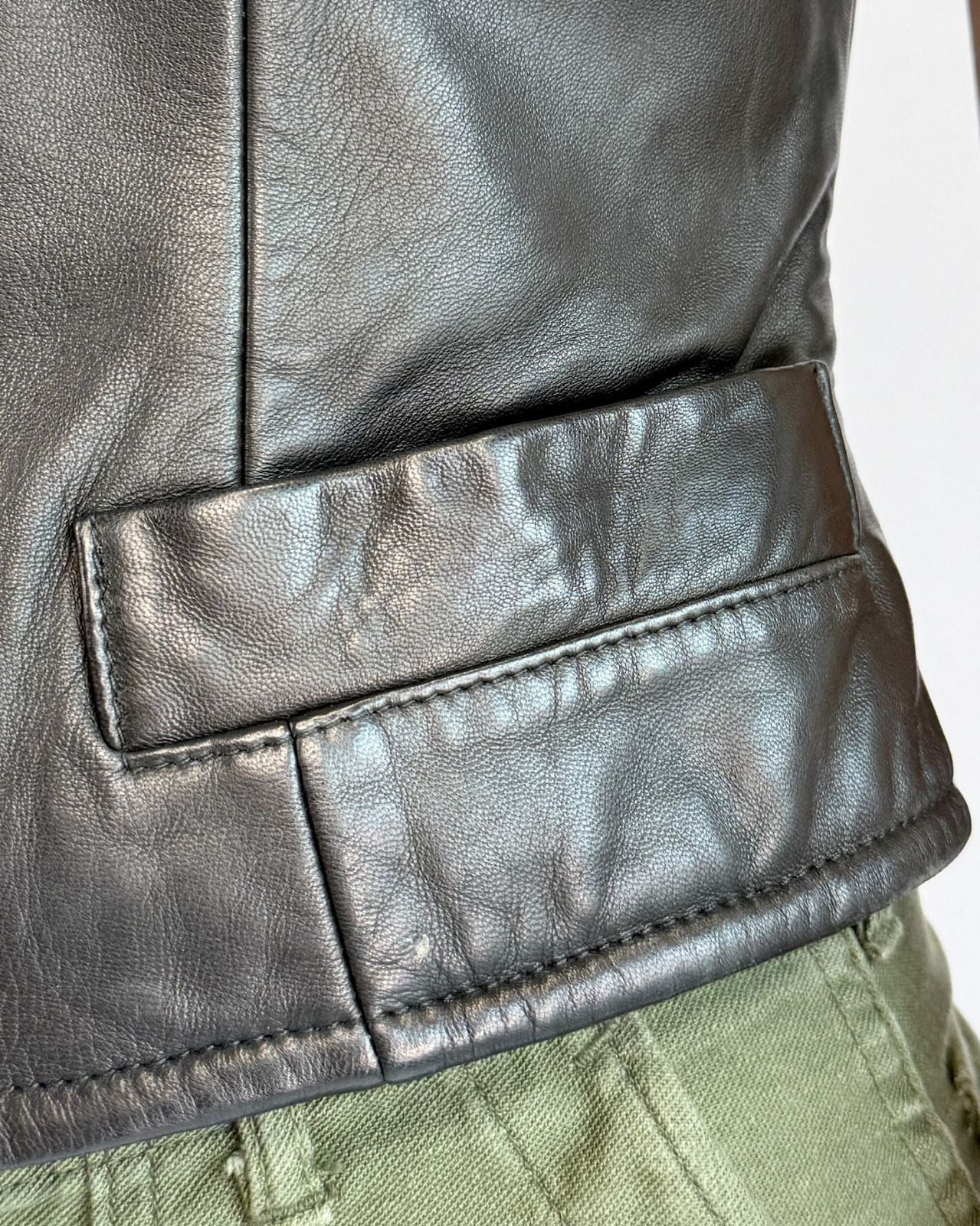 Best of The Vest North Beach Leather Fitted Vest