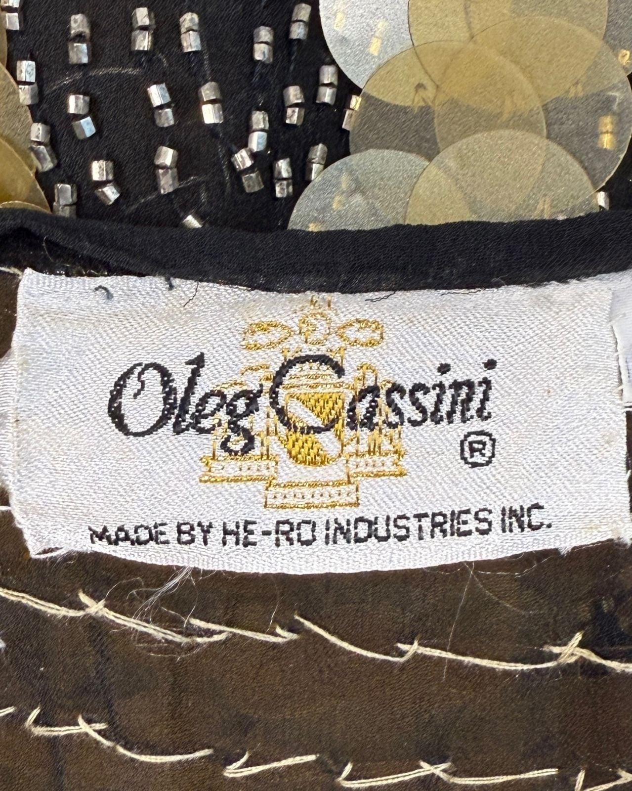 Oleg Cassini Champagne Bubbles Blouse