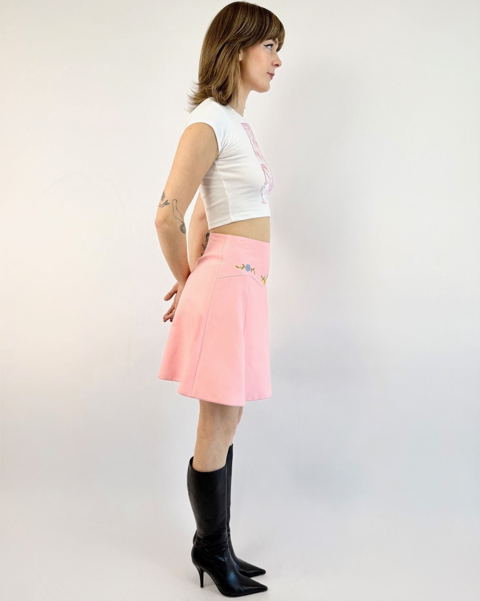 Miu Miu Pretty in Petals A-line Skirt