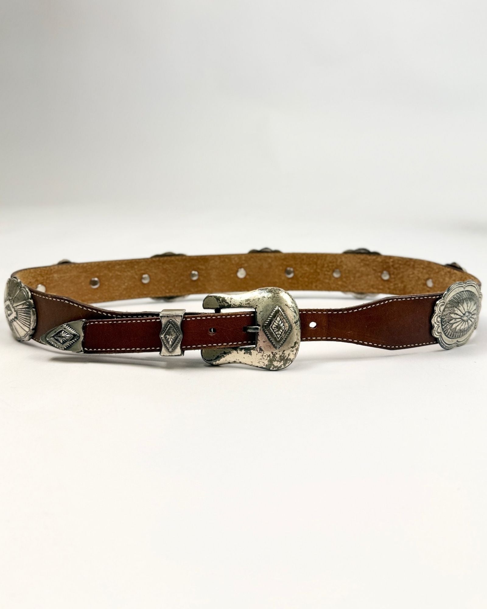 Medium Brown Concho Belt