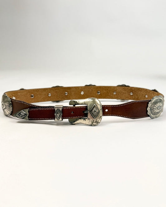 Medium Brown Concho Belt