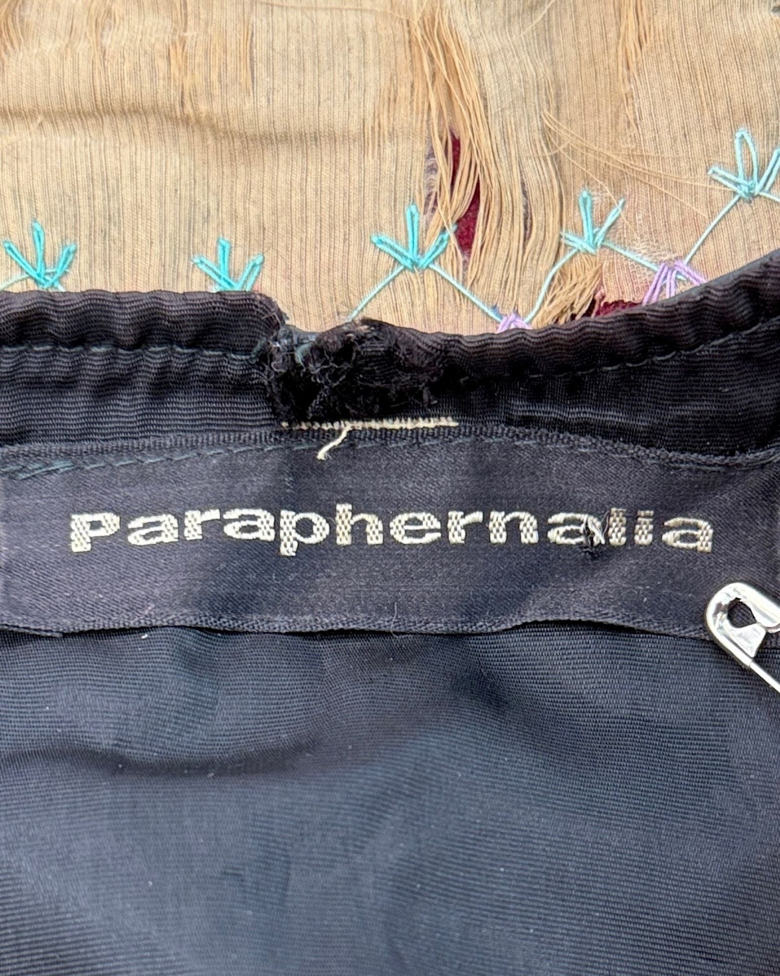 60s Paraphernalia Floral Leather Vest