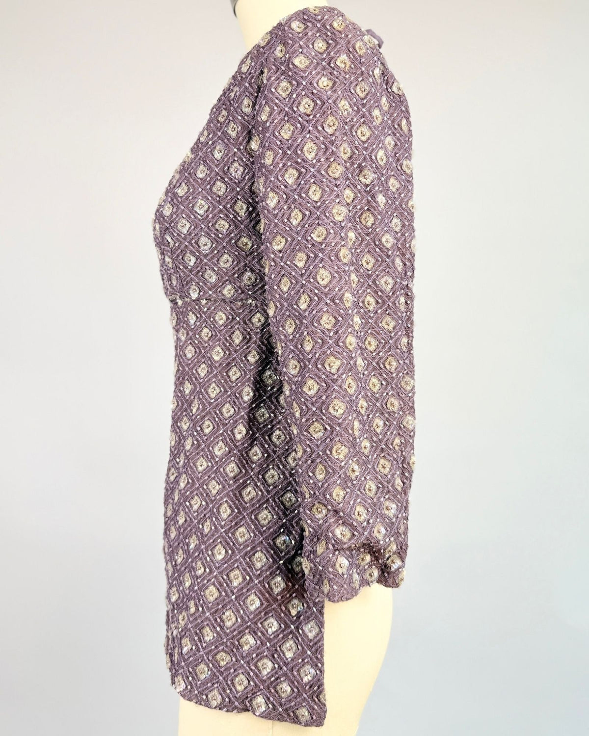 Lavender Beaded Top