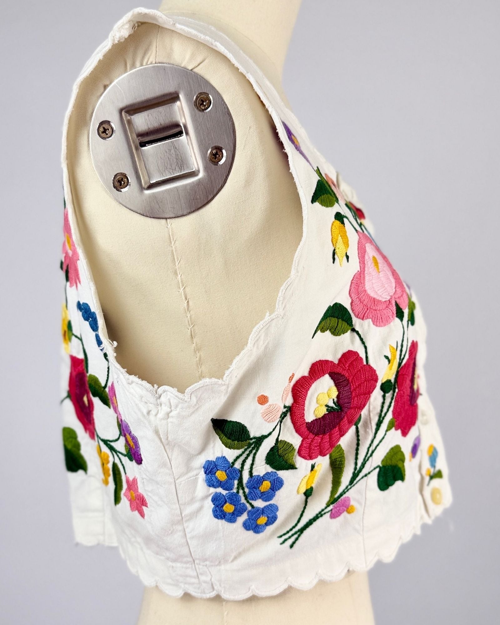 Embroidered Flower Power Top