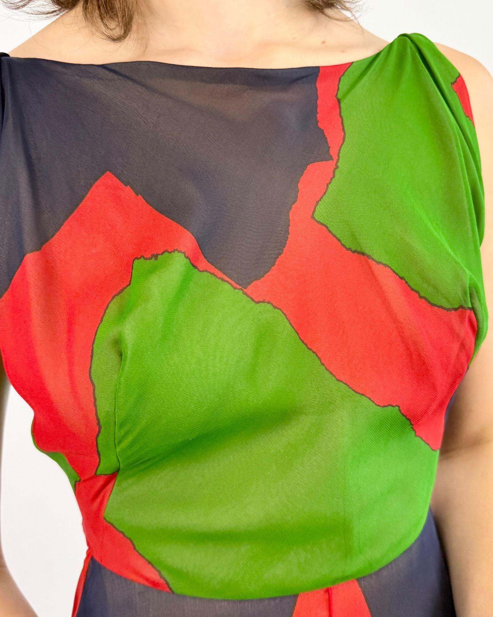 Pauline Trigère Treś Chic Chiffon Dress