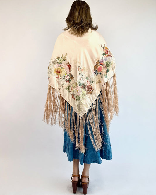 How I Love Thee Embroidered Piano Shawl