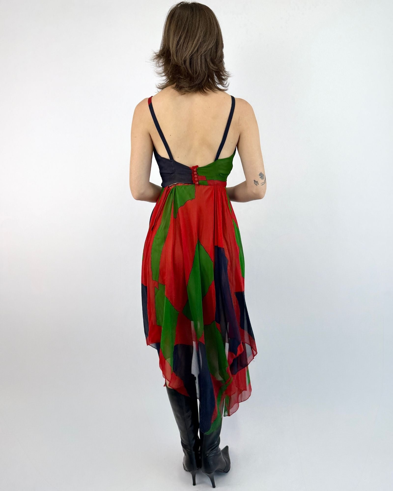 Pauline Trigère Treś Chic Chiffon Dress