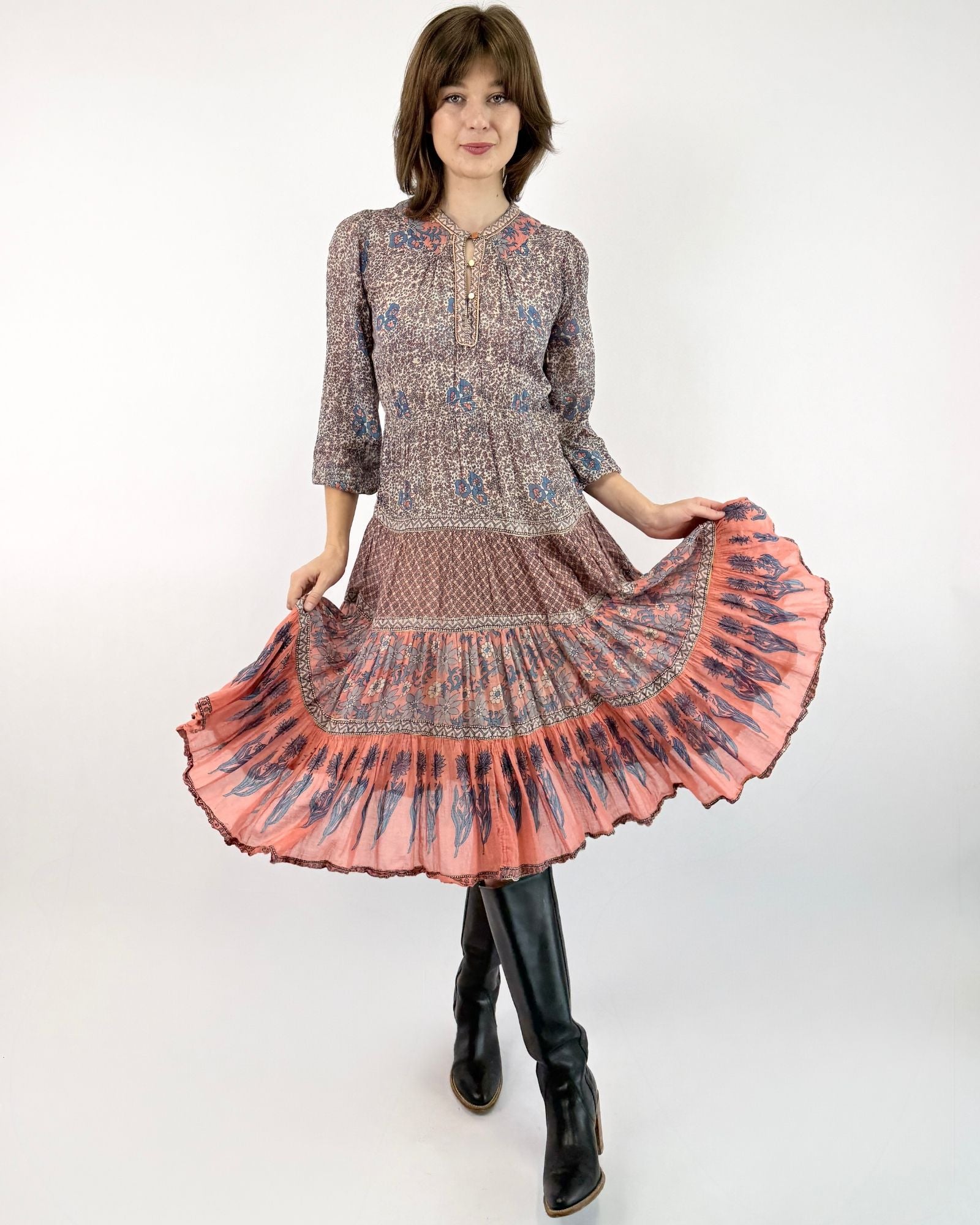 Fireside Floral Casa Blanca Sundress