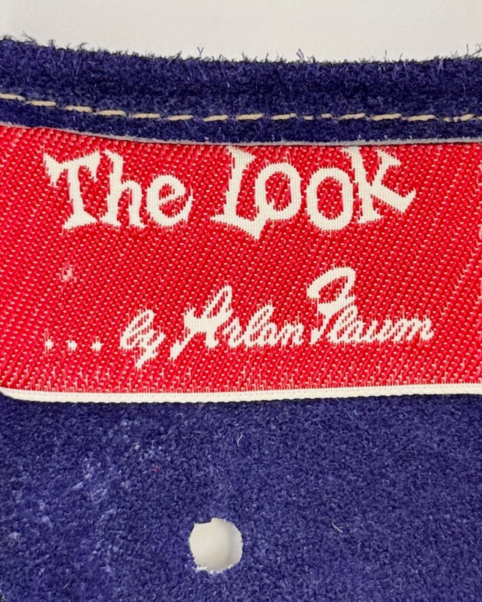 60s Purple Suede Fringe Vest