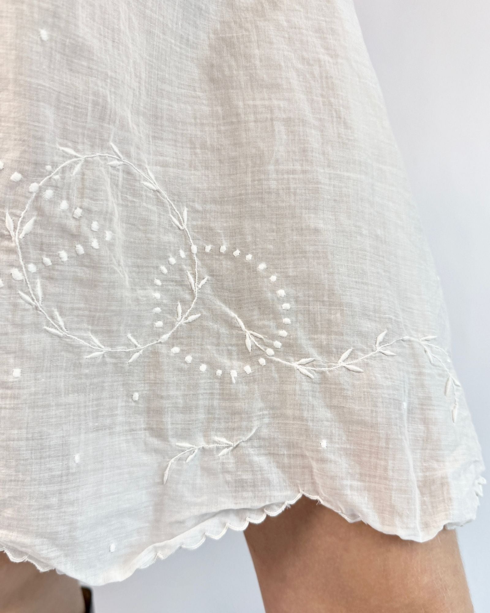 Sunning in Sicily White Edwardian Lace Dress