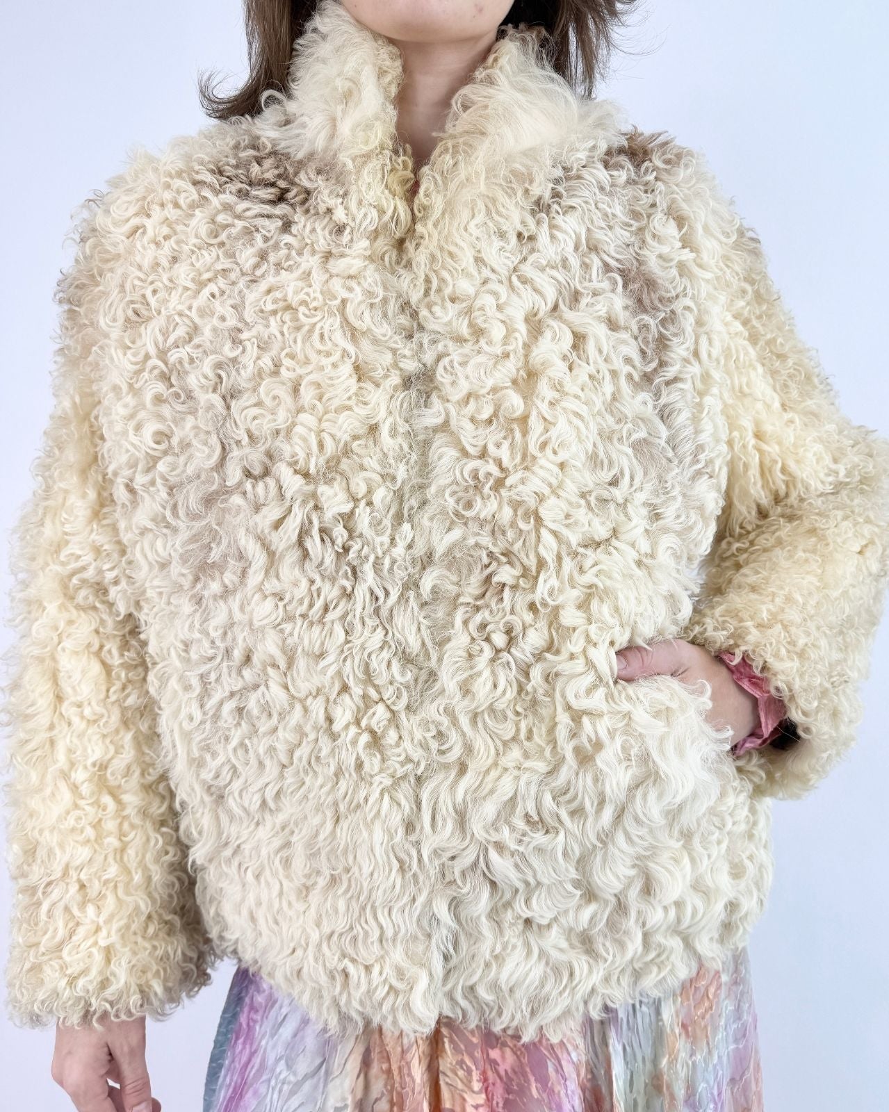 Wander All You Want Curly Lamb Coat