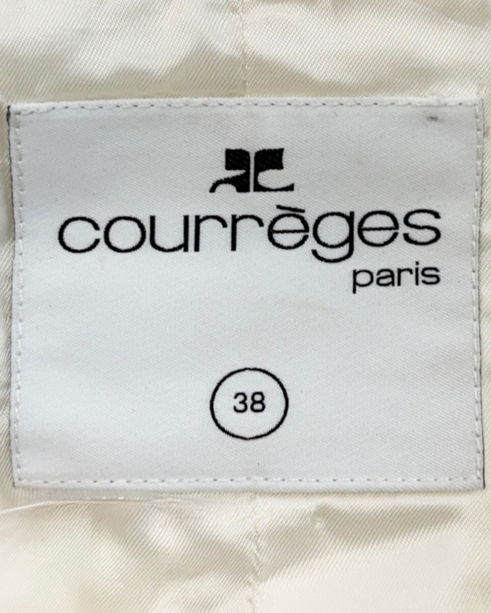White Mod Courreges Cropped Jacket