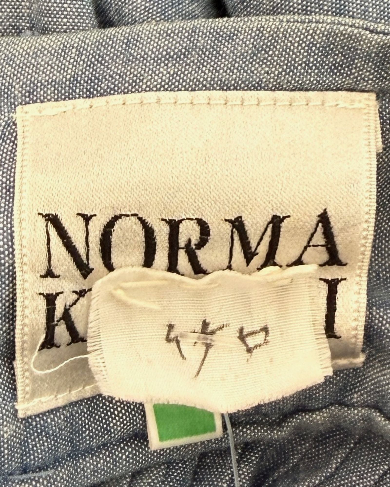 Norma Kamali A Swish Come True Chambray Skirt