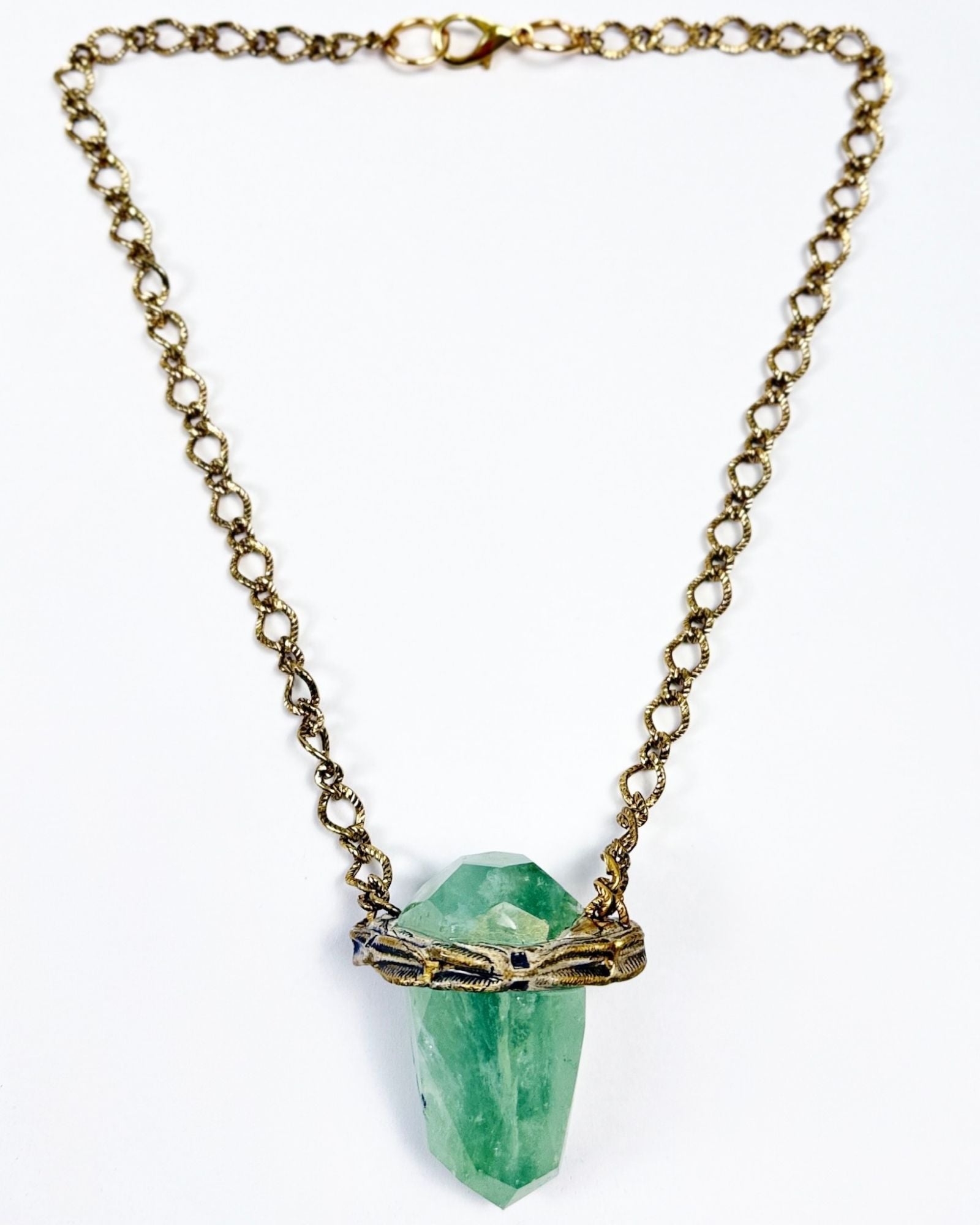 Adina Mills Green Quartz Necklace