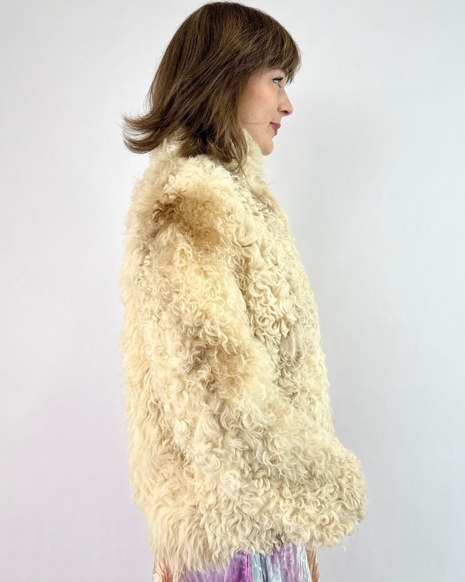 Wander All You Want Curly Lamb Coat