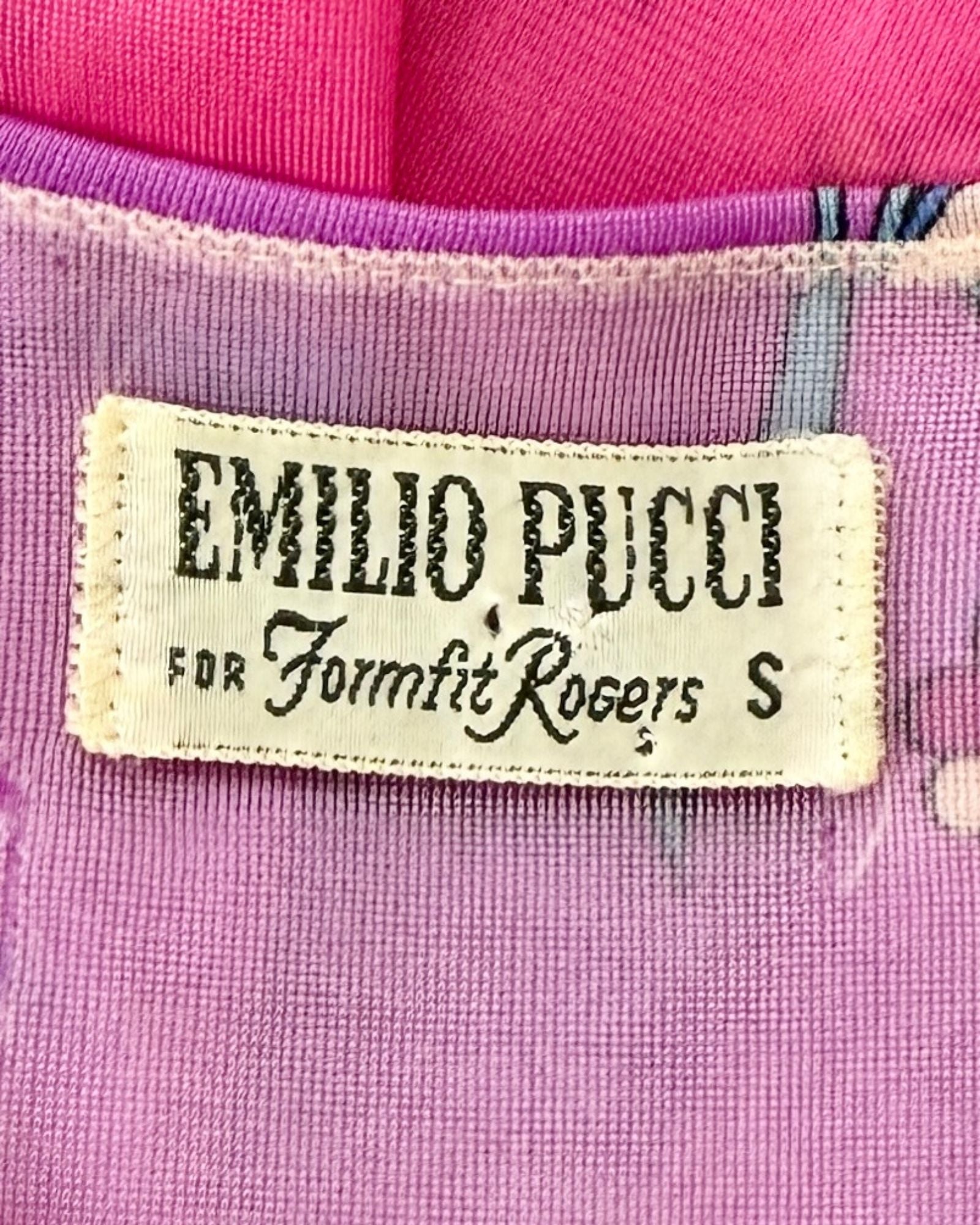Emilio Pucci for Form Fit Rogers Colorful Calling Floral Slip