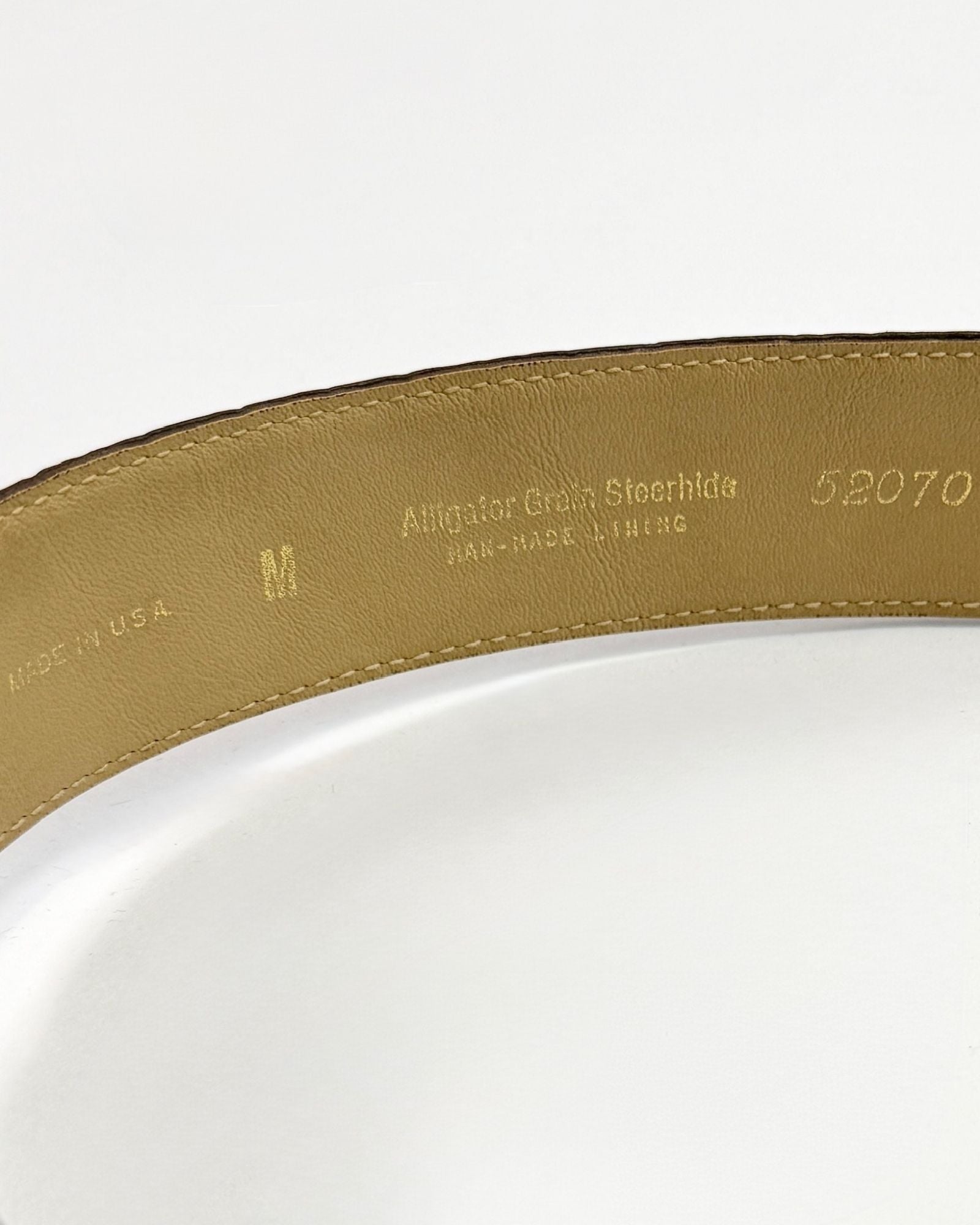 Brown Alligator Belt