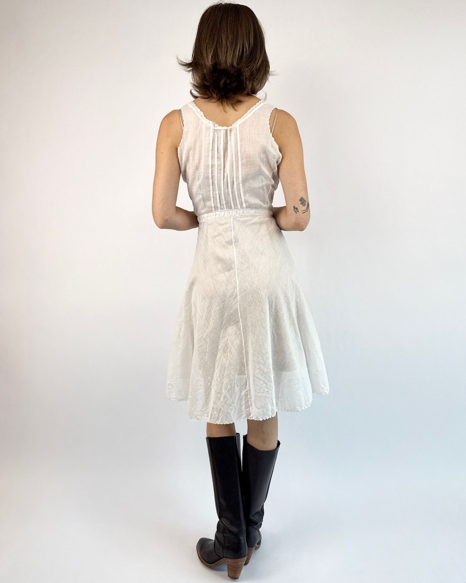 Sunning in Sicily White Edwardian Lace Dress