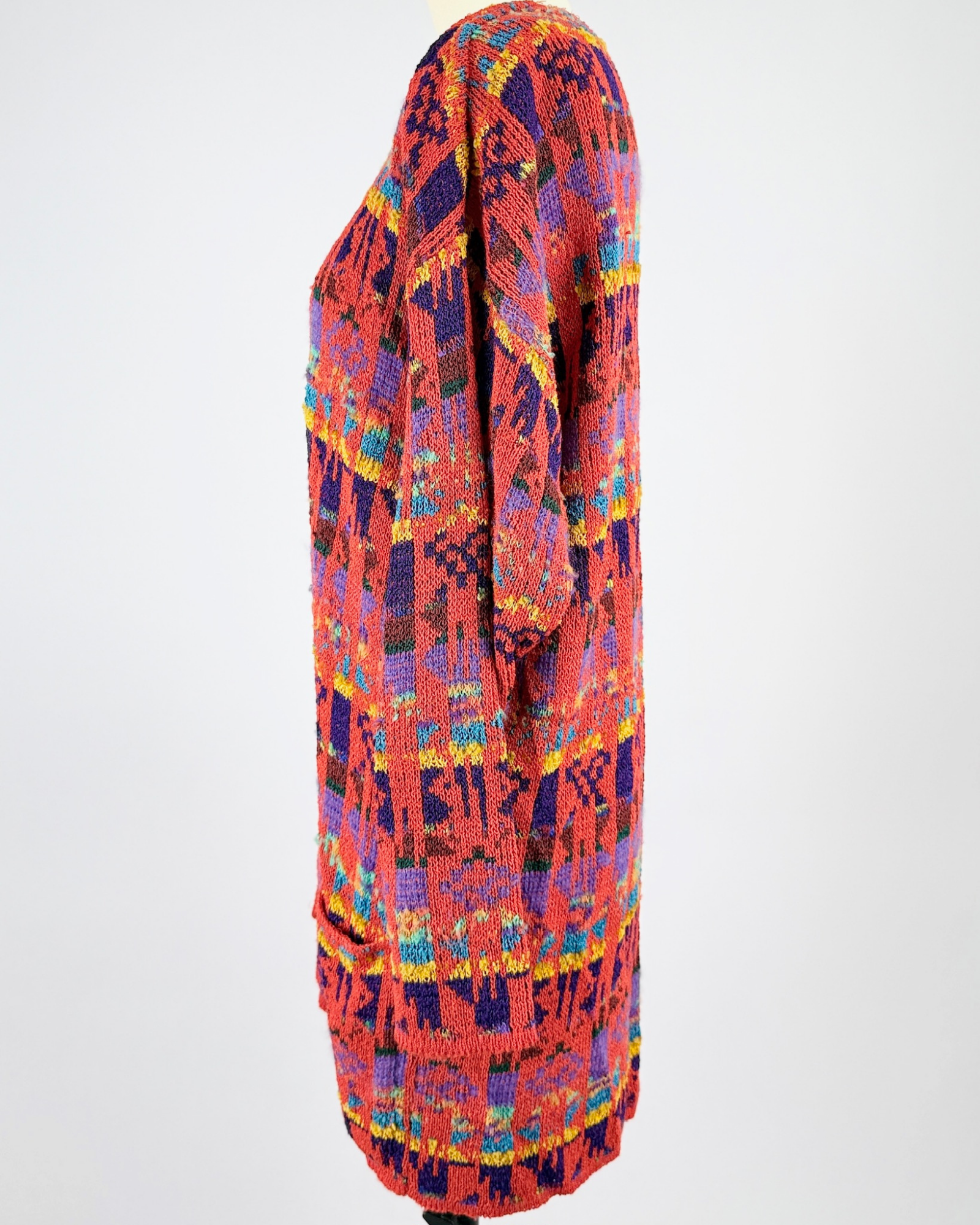 French Rags Colorful Knit Cardigan