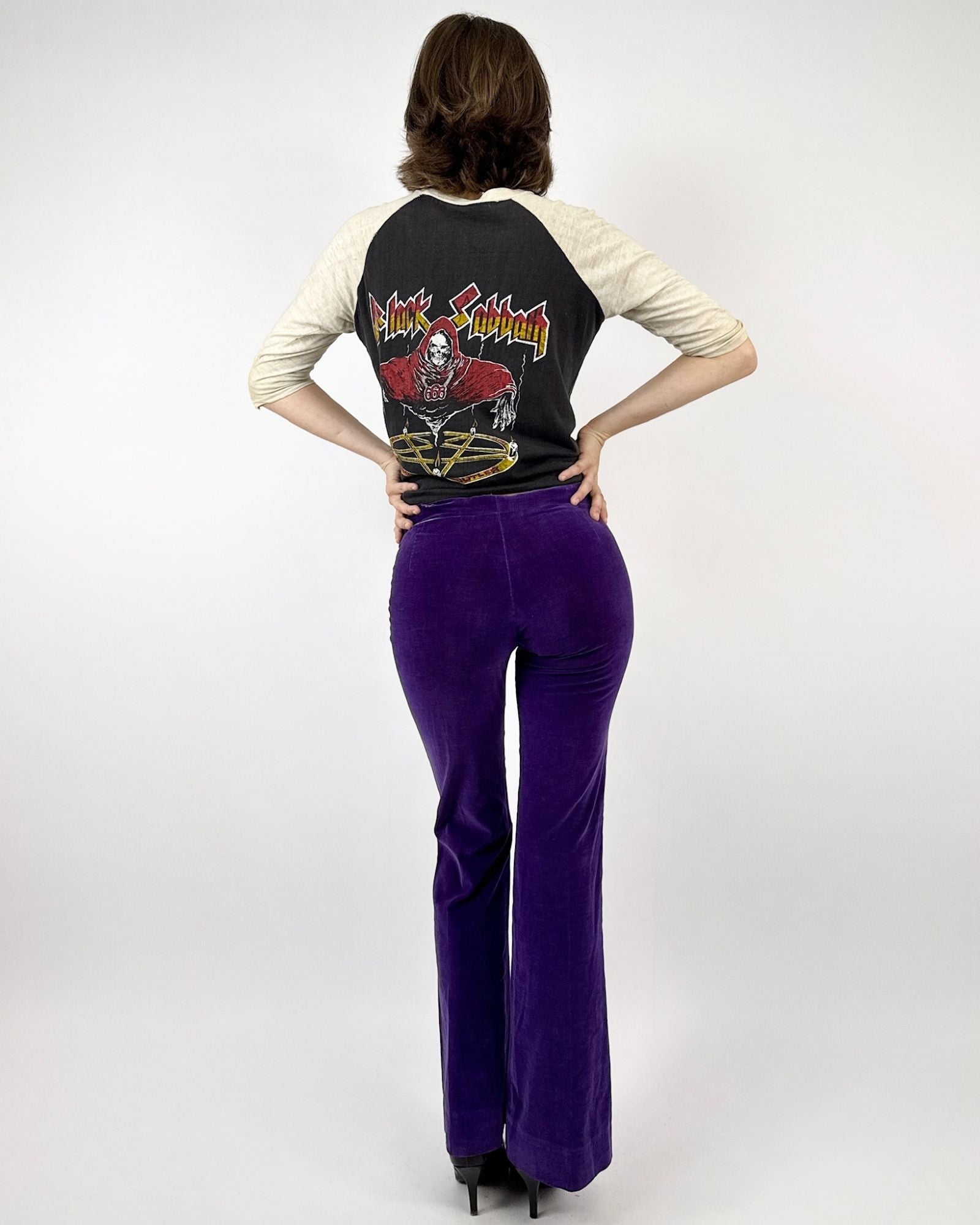 60's Rock of Ages Purple Velvet Bells