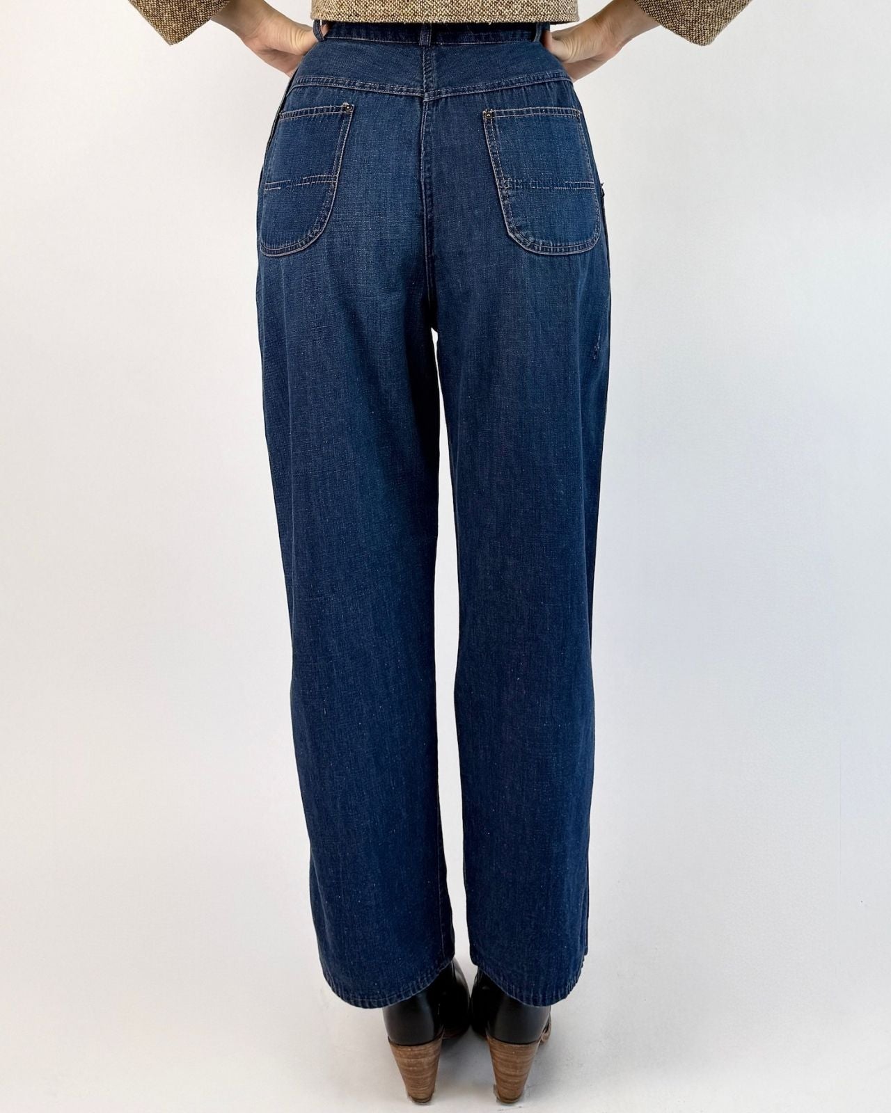 1950s Long Way Gone Side Zip Jeans