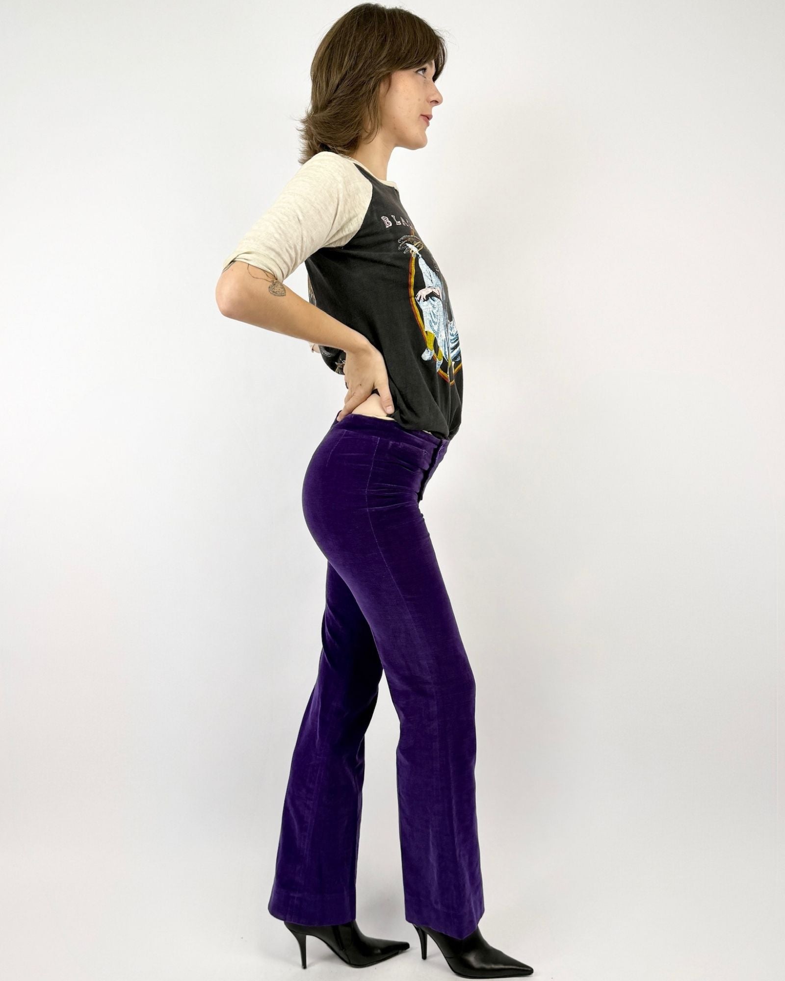 60's Rock of Ages Purple Velvet Bells