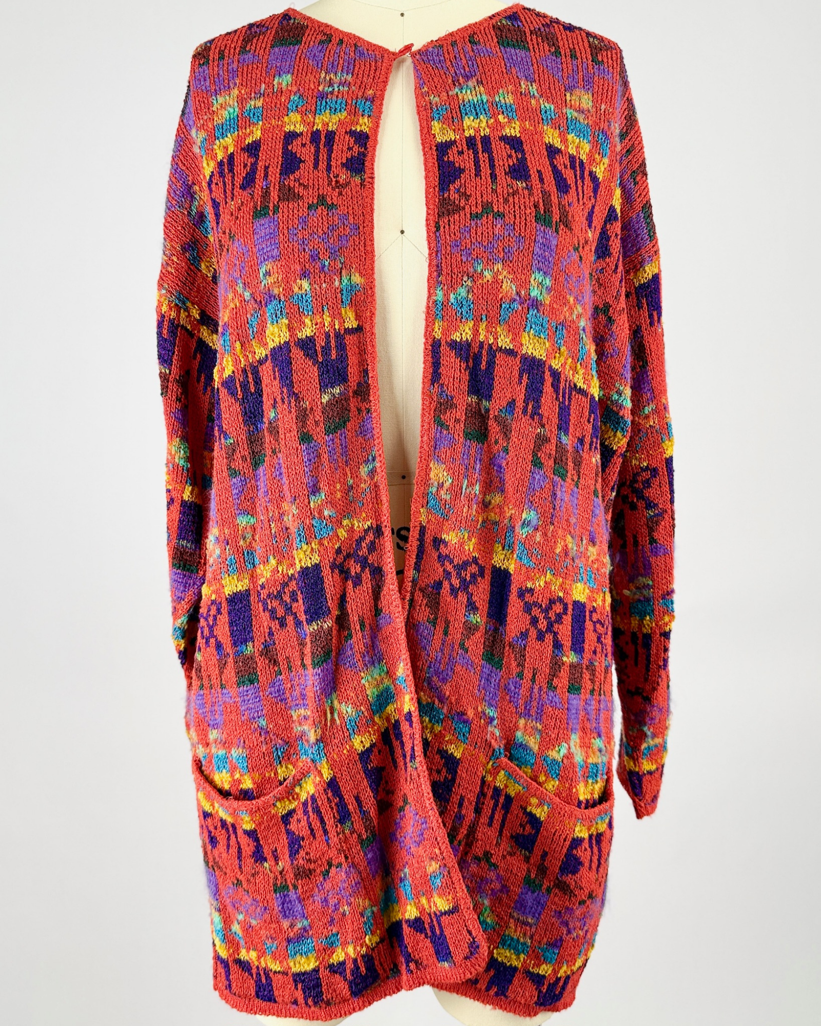 French Rags Colorful Knit Cardigan