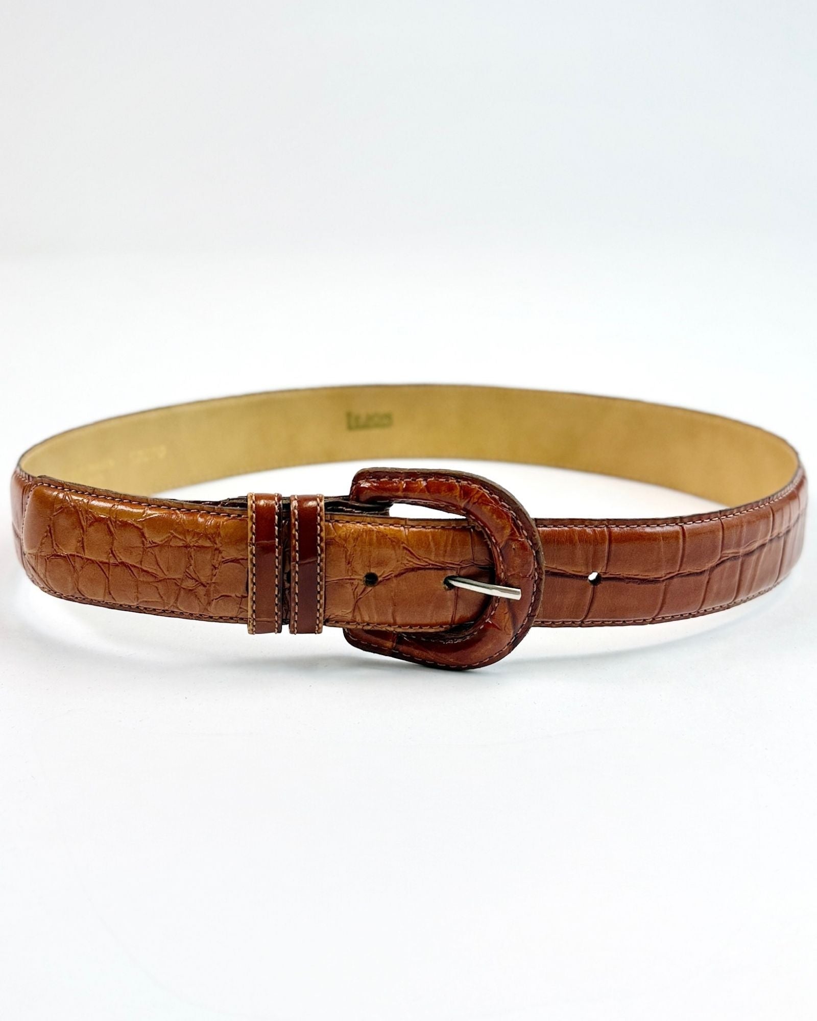 Brown Alligator Belt