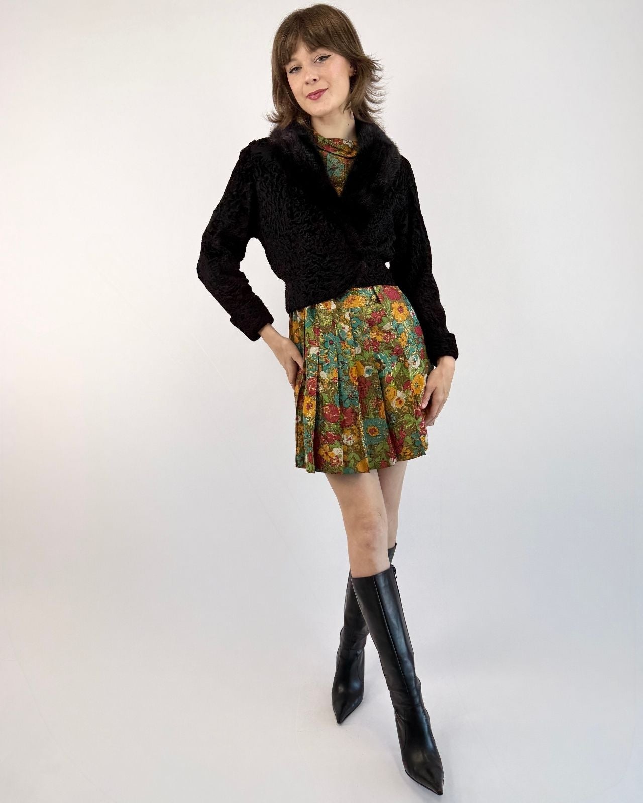 50s Classic Curly Lamb Jacket