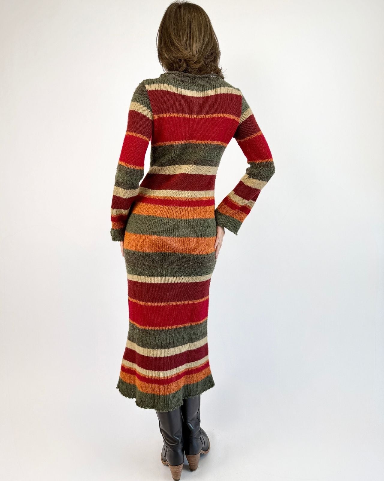 Timeless Lines Striped Sweater Dress