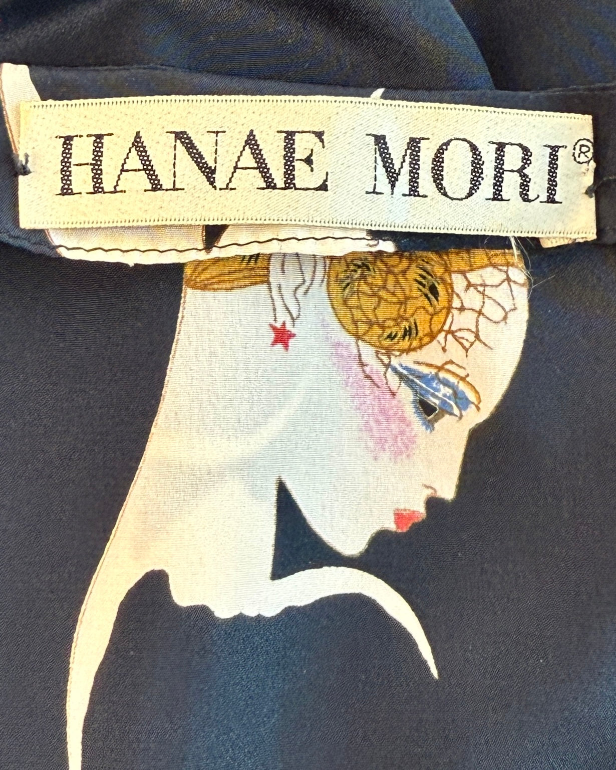 Hanae Mori Daisy Lady Silk Dress