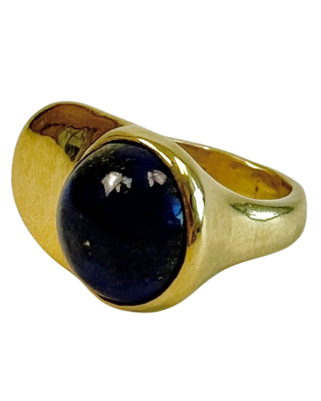 Seaworthy 10k Yellow Gold Lapis Esposa Ring