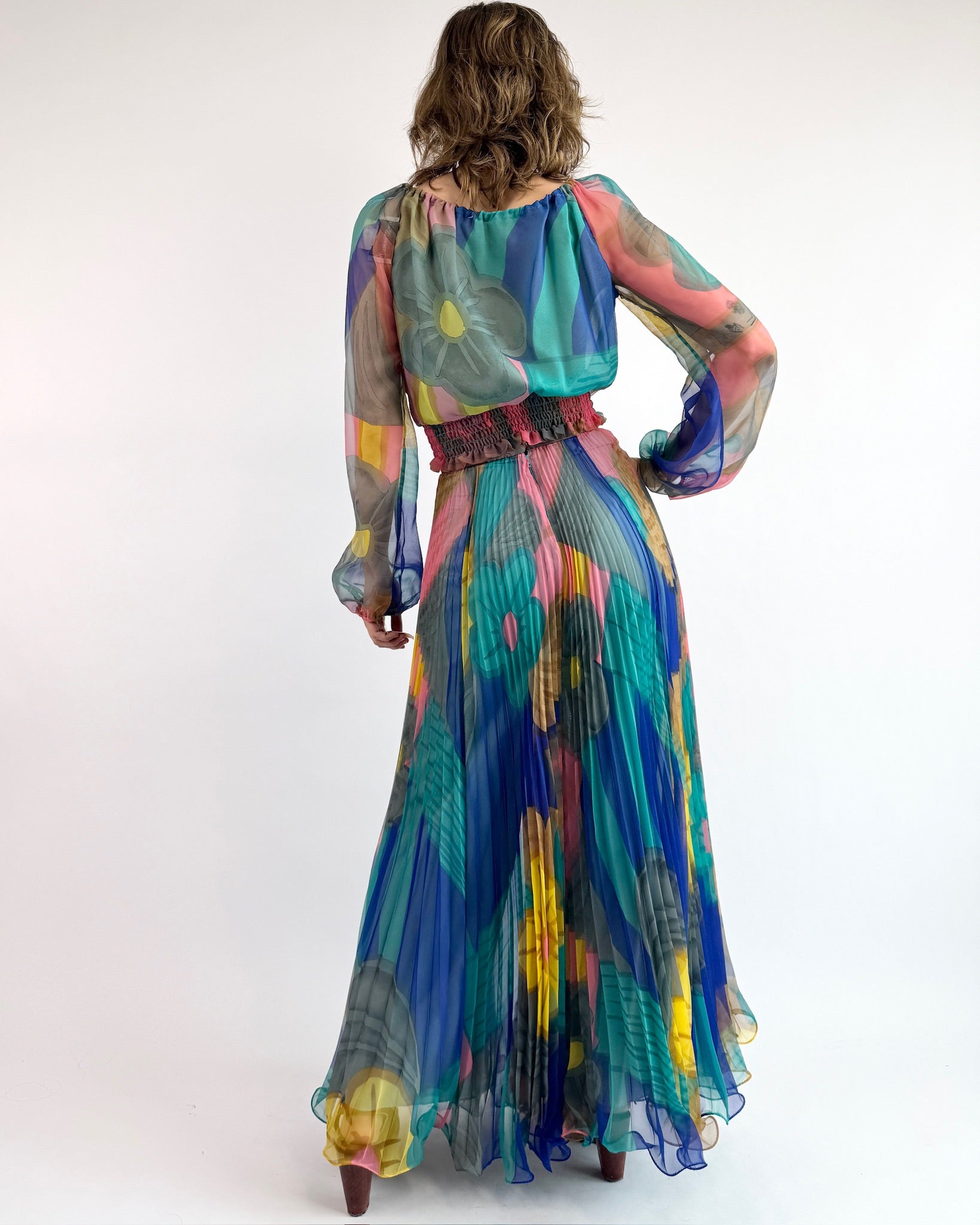 70s Feeling Butterflies Two Piece Set