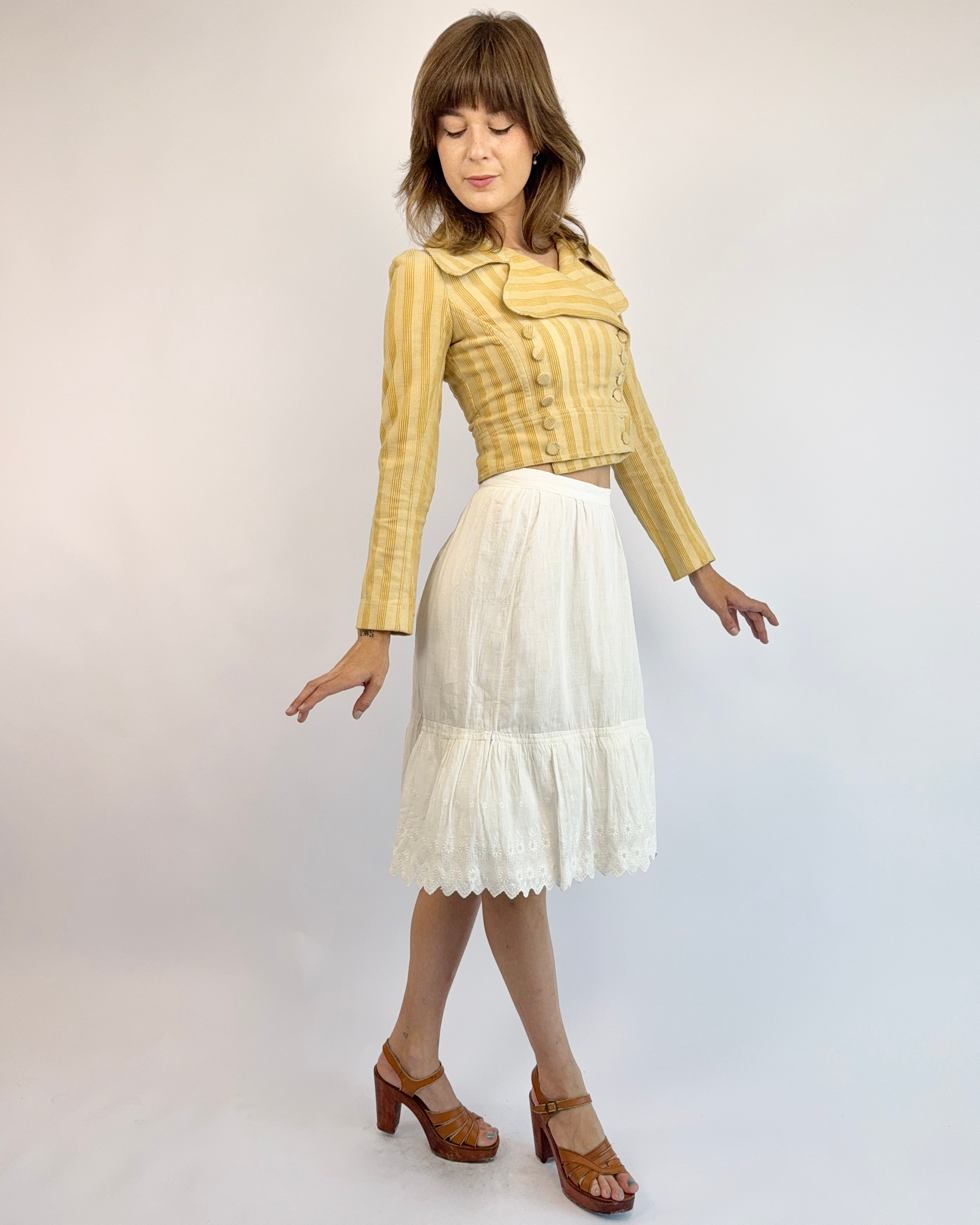 Dove Calls Cotton Edwardian Eyelet Skirt