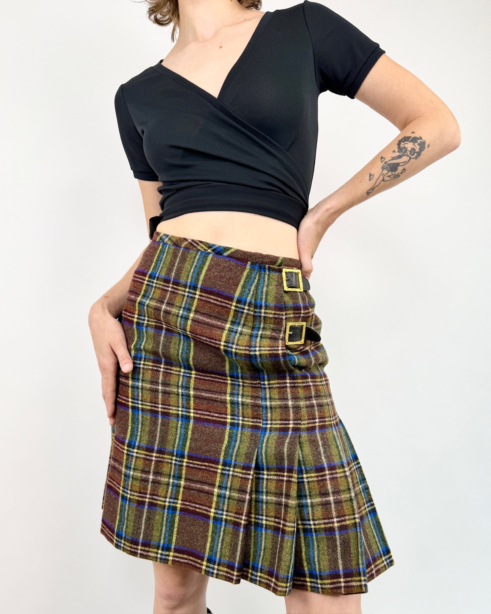 Vivienne Westwood Wool Plaid Skirt