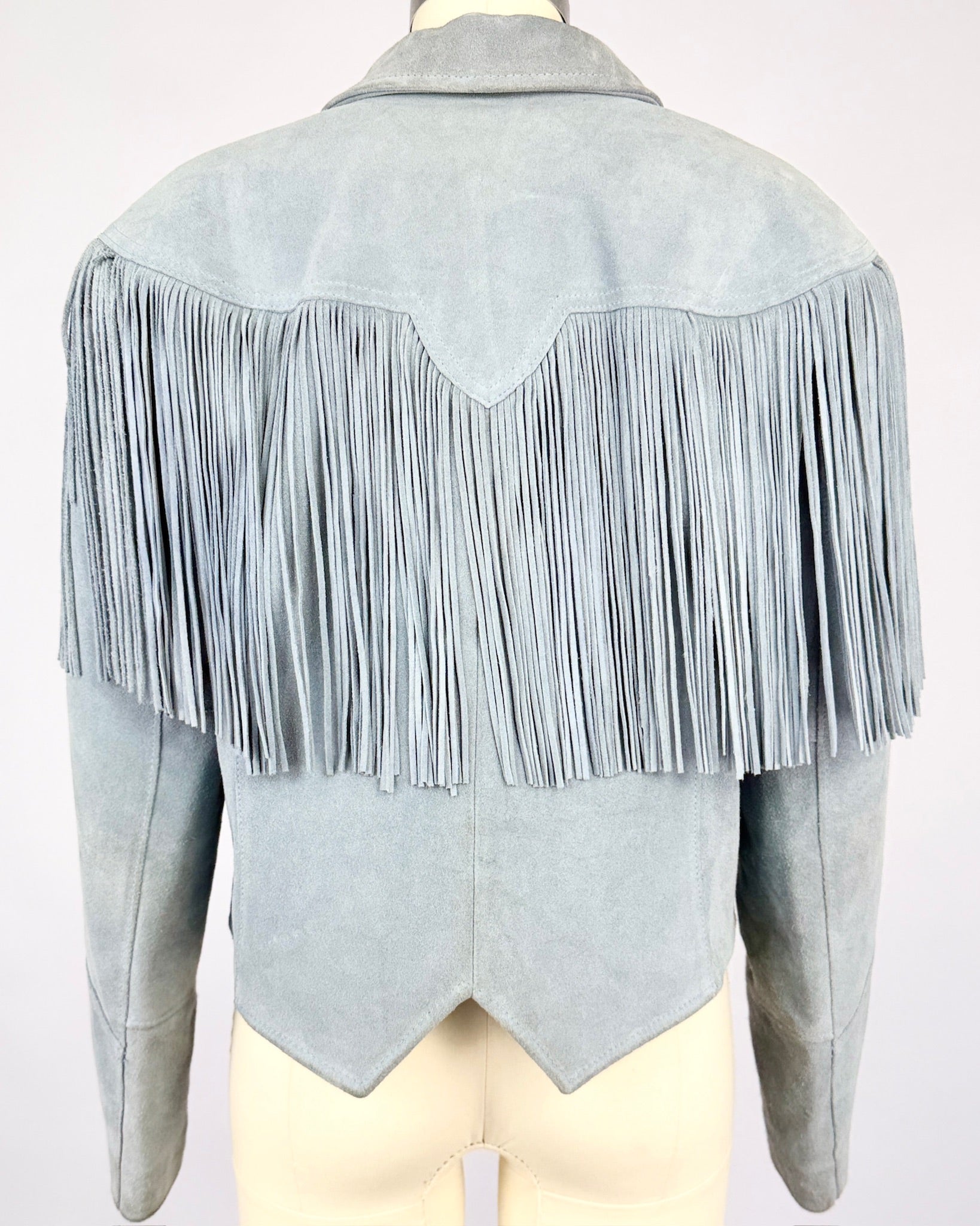 Pioneer Wear Ice Blue Fringe Jacket