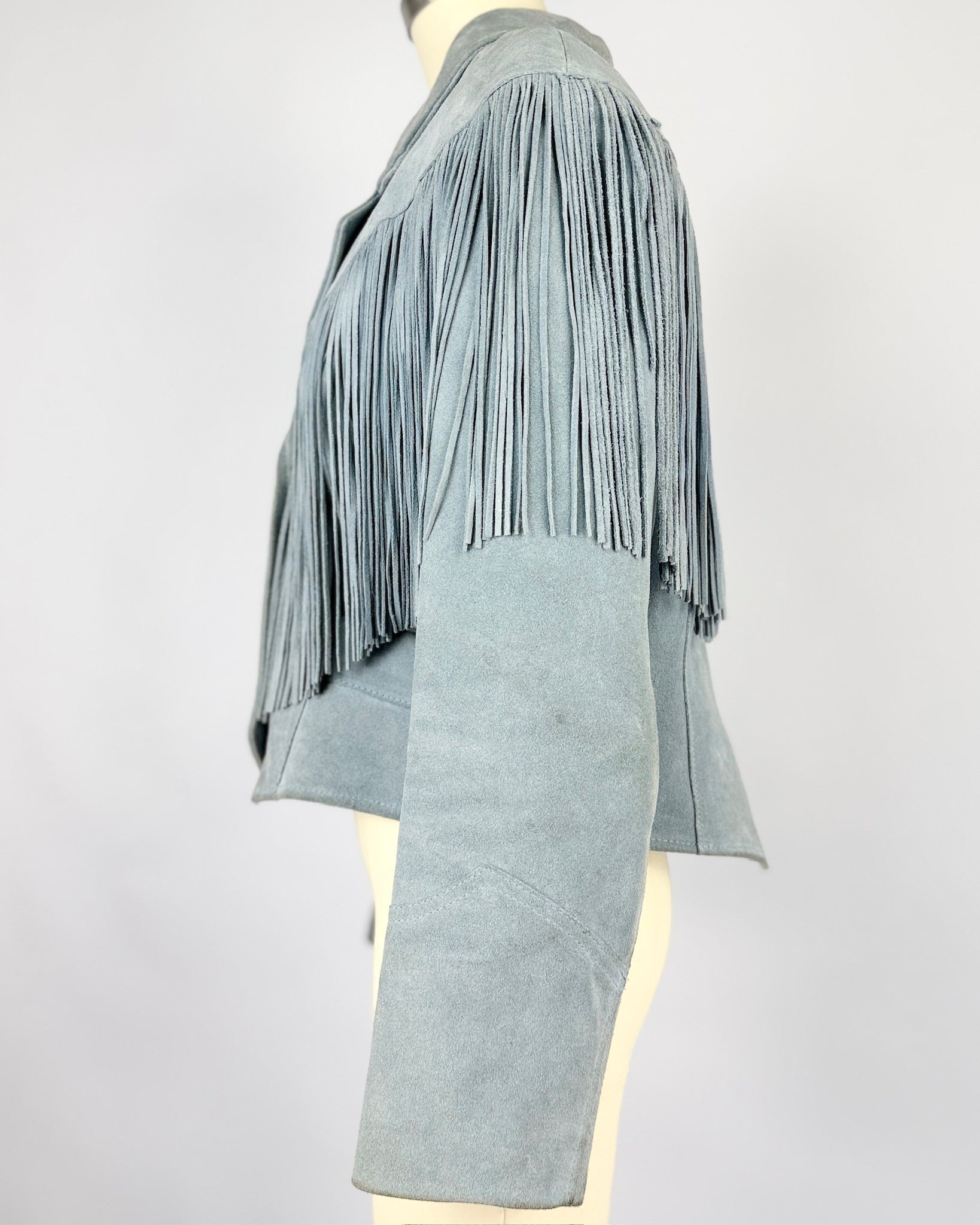 Pioneer Wear Ice Blue Fringe Jacket