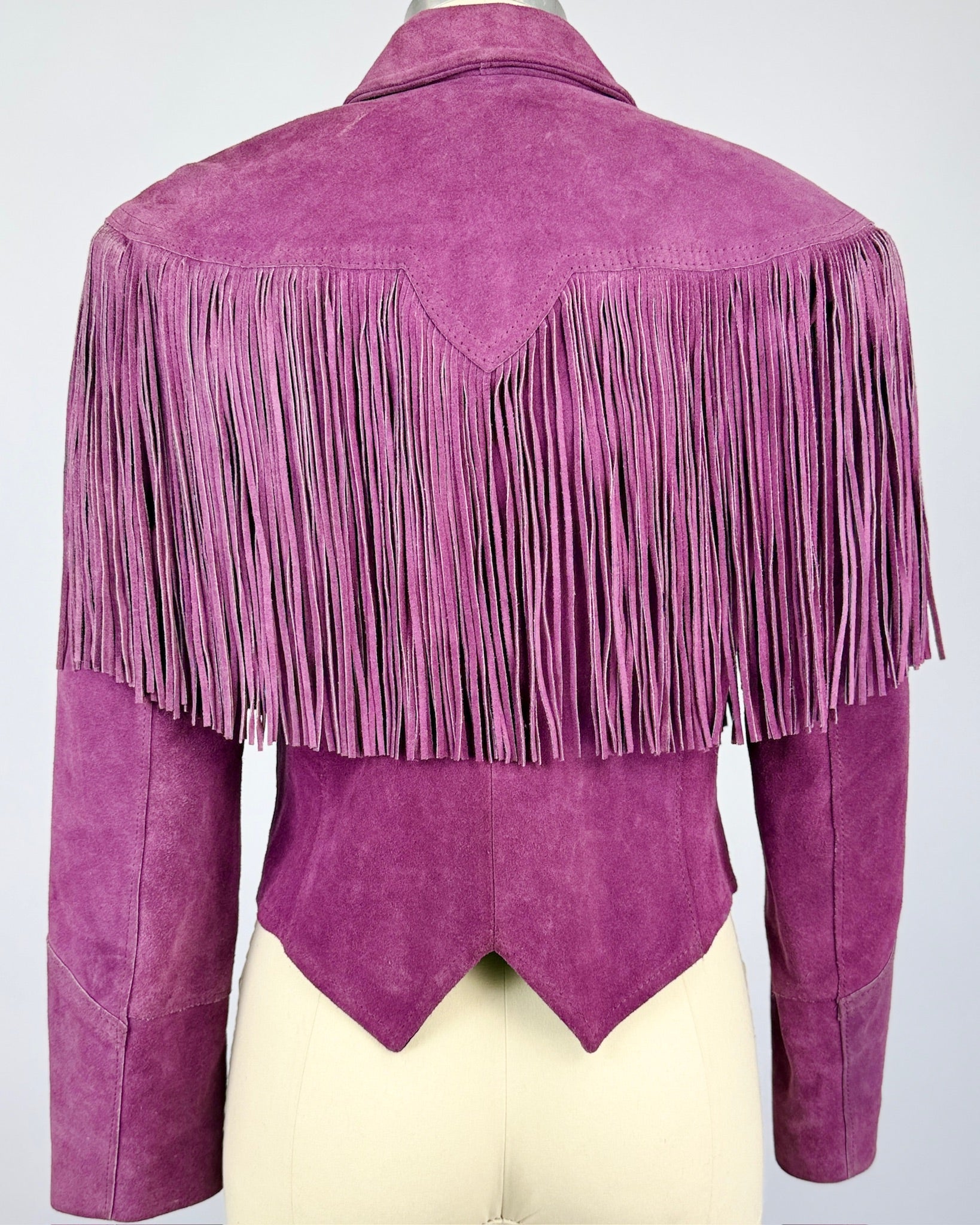 Purple Pioneer Wear Fringe Jacket