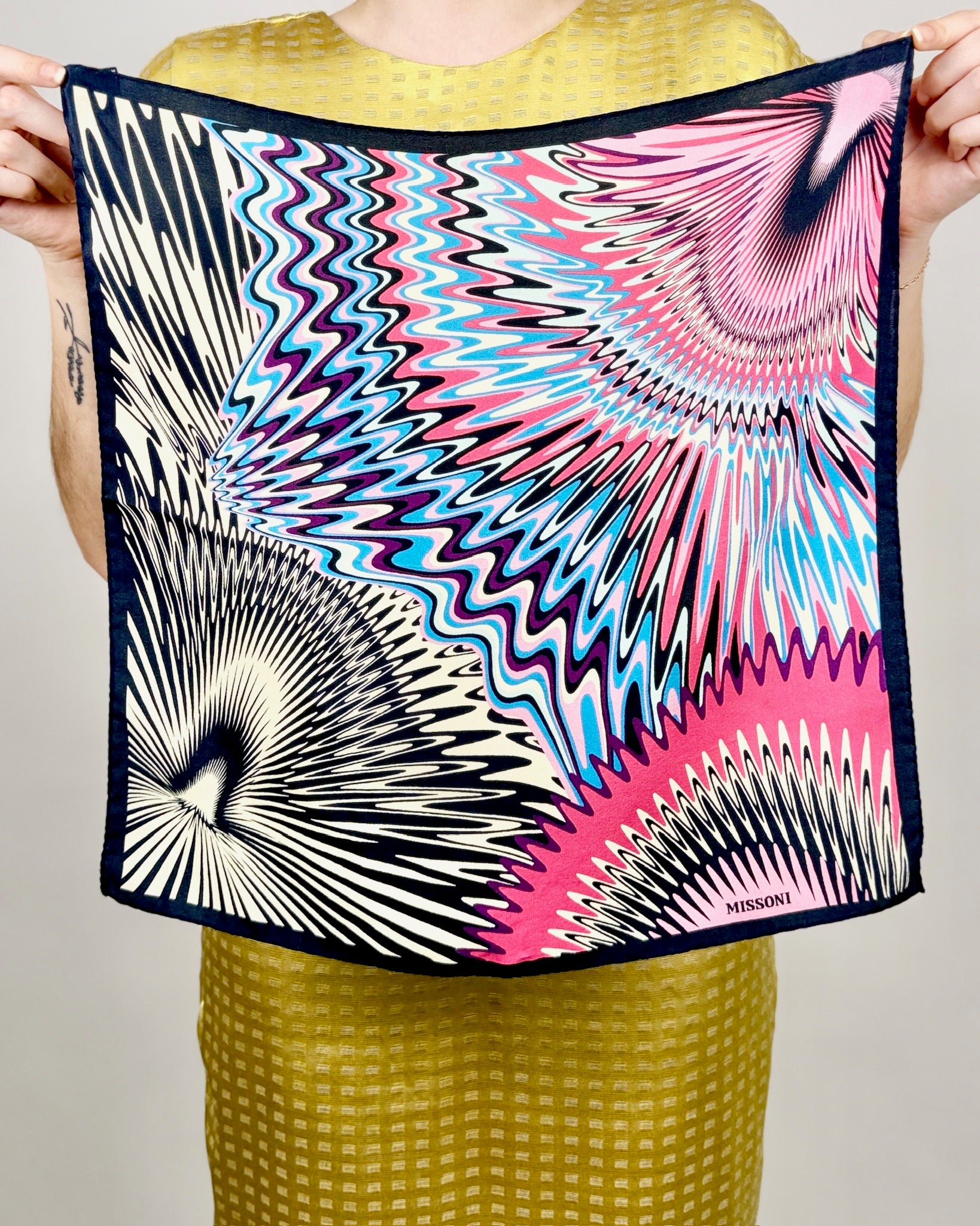 Missoni Neon Candy Silk Scarf