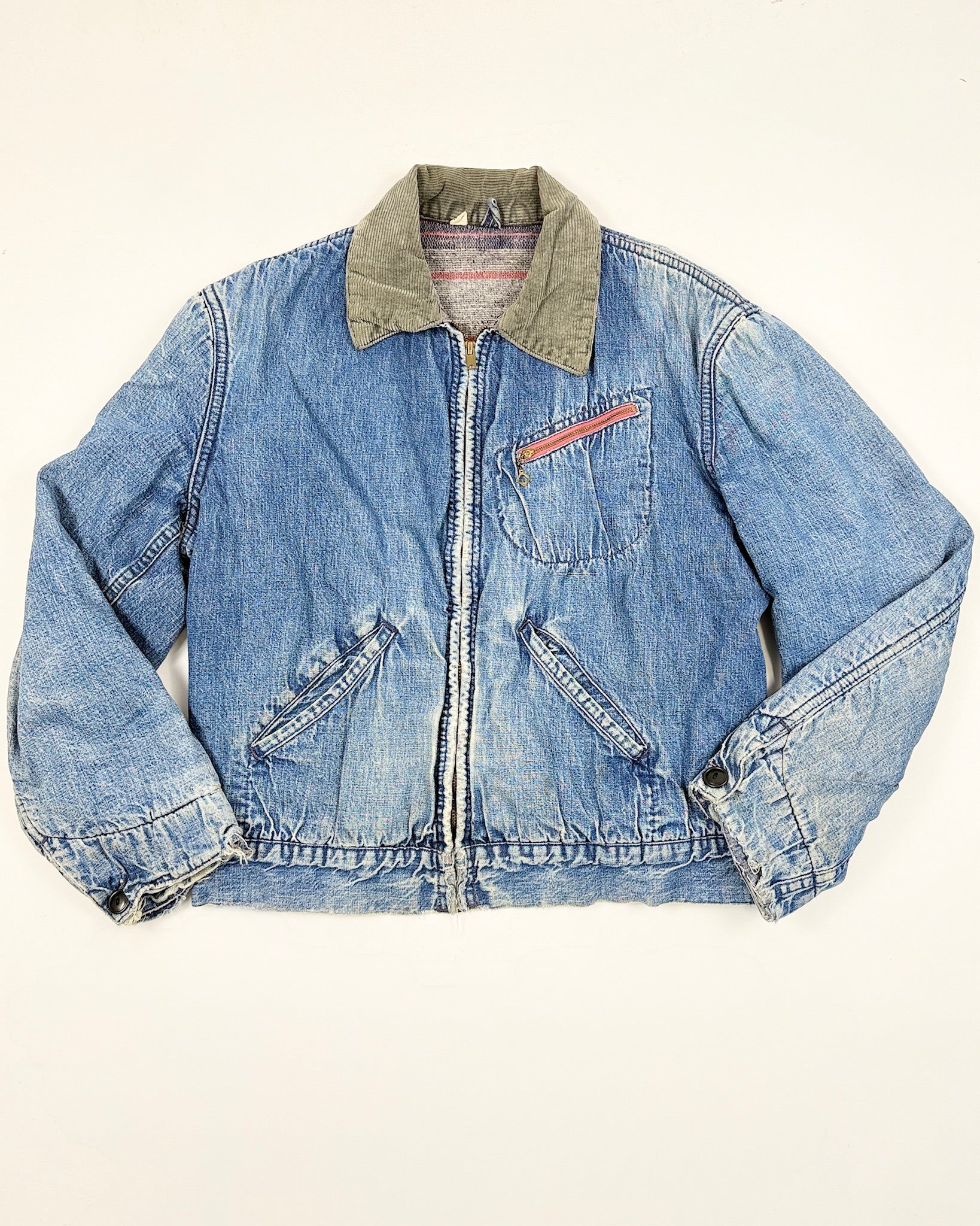1950's Wool Lined Denim Jacket