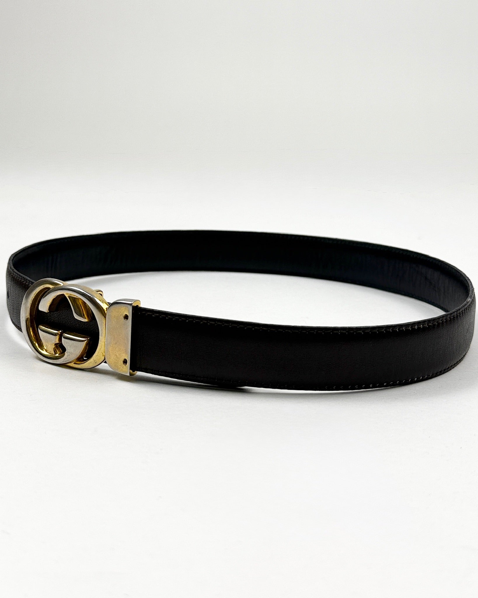 Gucci Black Logo Belt