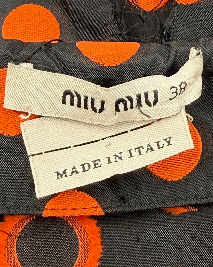 Miu Miu Spotted Maxi Dress